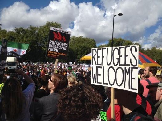 Διαδηλώσεις πρόσφυγες1