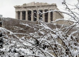 Αττική: Χιονοπτώσεις ακόμη και στο κέντρο της Αθήνας έως το βράδυ της Τρίτης