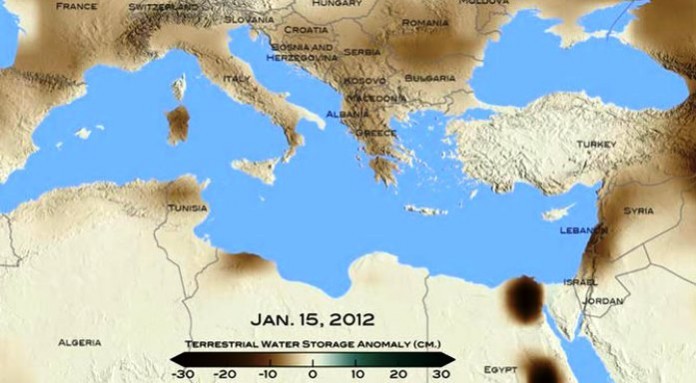 ΝΑΣΑ, πρόβλημα, θερμοκρασία, ανατολική Μεσόγειο,