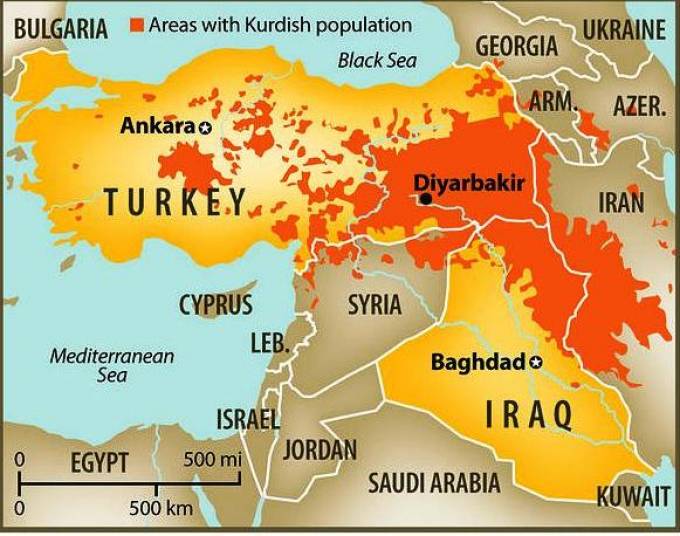 Τουρκία, Κουρδιστάν,