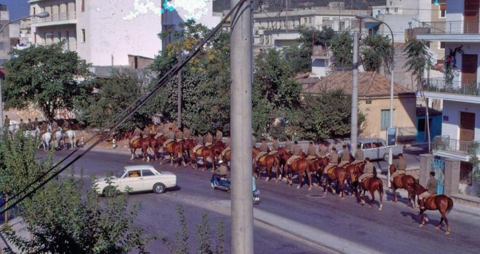 Αθήνα, 1960, στρατιώτες, Ιππικού,