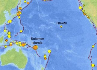 σεισμός, νησιά Σολομώντα,