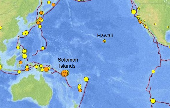 σεισμός, νησιά Σολομώντα,