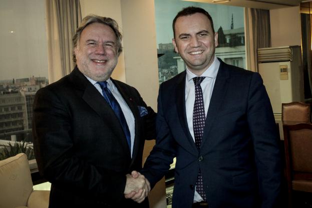Γ. Κατρούγκαλος - Μπ. Οσμάνι: Συζήτησαν για την οικονομική συνεργασία Ελλάδας - πΓΔΜ