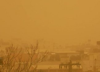 Αφρικανική σκόνη ίπταται της χώρας
