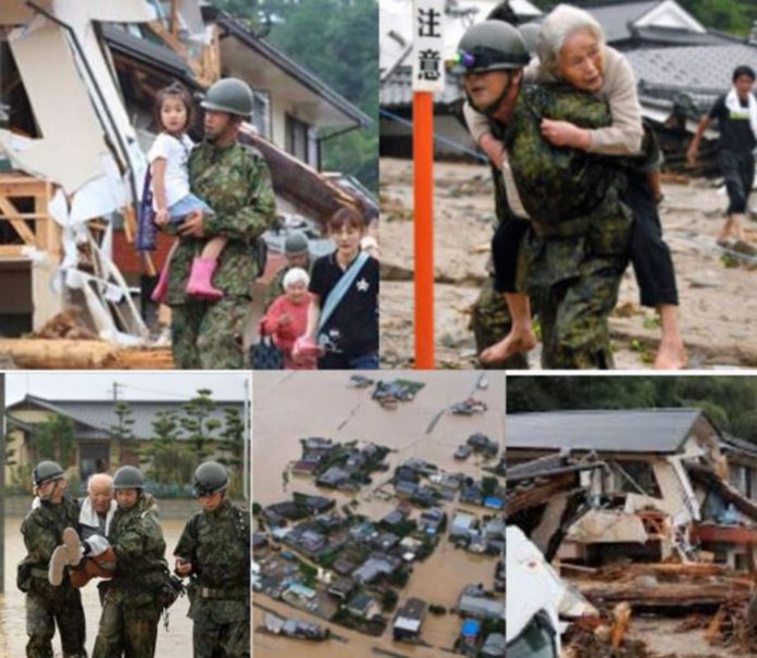 ΙΑΠΩΝΙΑ: Βιβλική καταστροφή - Στους 81 έφτασε ο αριθμός των νεκρών από τις φονικές βροχοπτώσεις