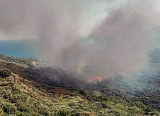 Ζάκυνθος: Ξέσπασε μεγάλη φωτιά στο Καλαμάκι