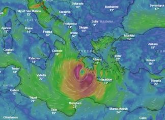 Κυκλώνας "Ζορμπάς": Αναμένονται ισχυρές καταιγίδες τις επόμενες ώρες