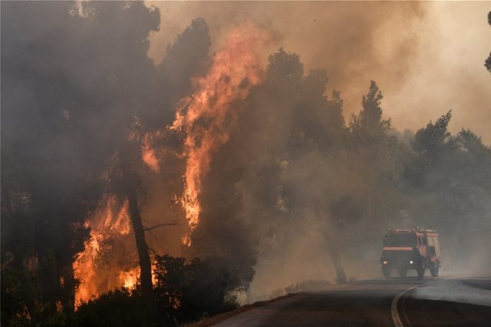 Ζάκυνθος: Μεγάλη πυρκαγιά - Εκκενώνονται σπίτια στο χωριό Κερί