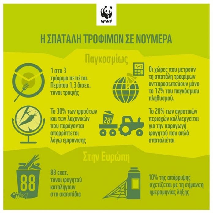 ΕΕ: 88 εκατ. τόνοι τροφής καταλήγουν στα σκουπίδια!